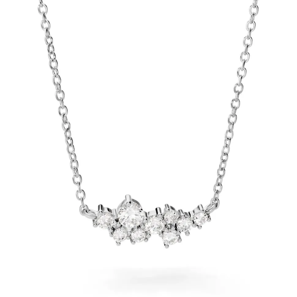Collier Eden Argent Blanc Oxyde De Zirconium