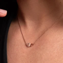 Collier Edenia Argent Rose Oxyde De Zirconium|Marc Orian New