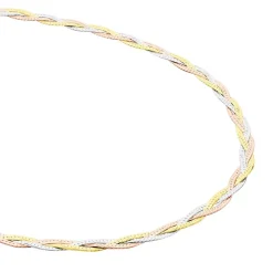 Collier Elae Argent Tricolore