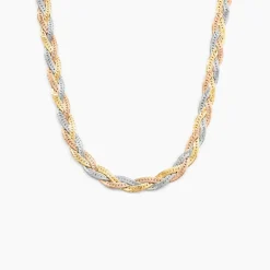Collier Elae Argent Tricolore