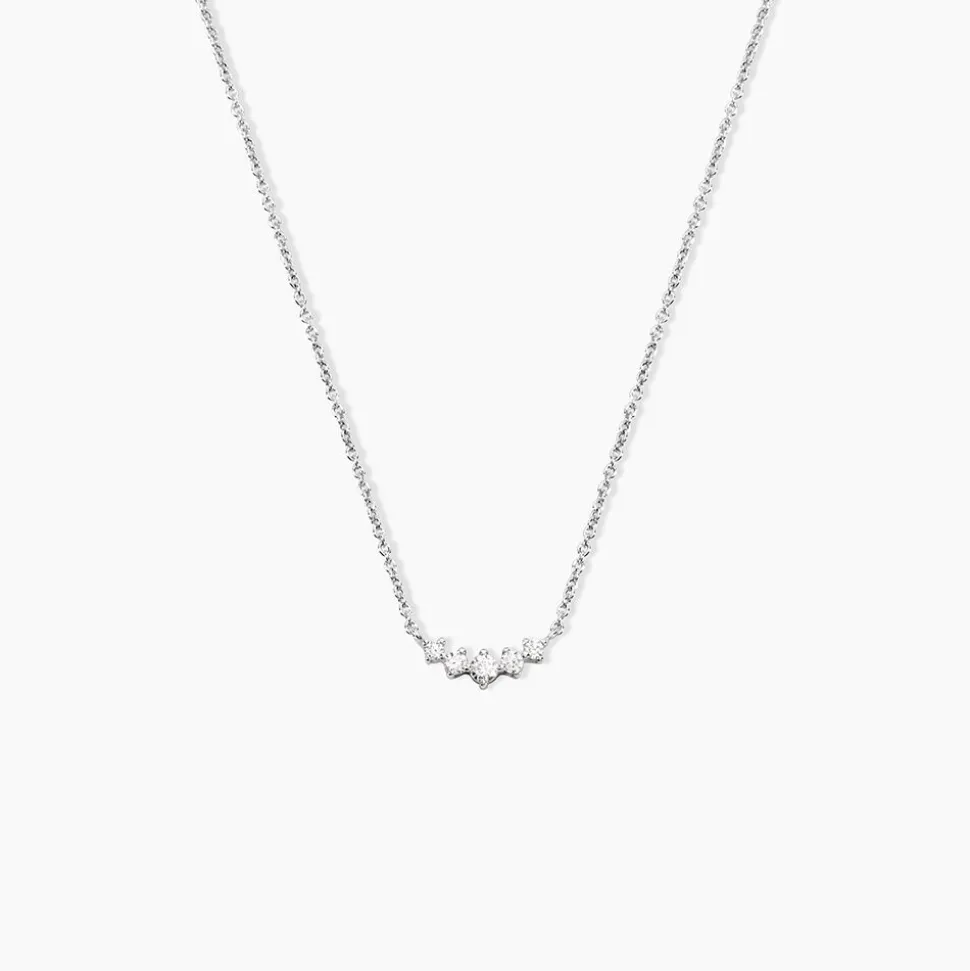 Collier Elinore Argent Blanc Oxyde De Zirconium