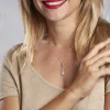 Collier Elorah Argent Blanc Oxyde De Zirconium