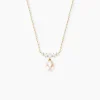 Collier Elysia Or Jaune Perle De Culture Oxyde De Zirconium
