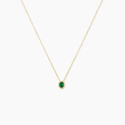 Collier Emaria Or Jaune Emeraude