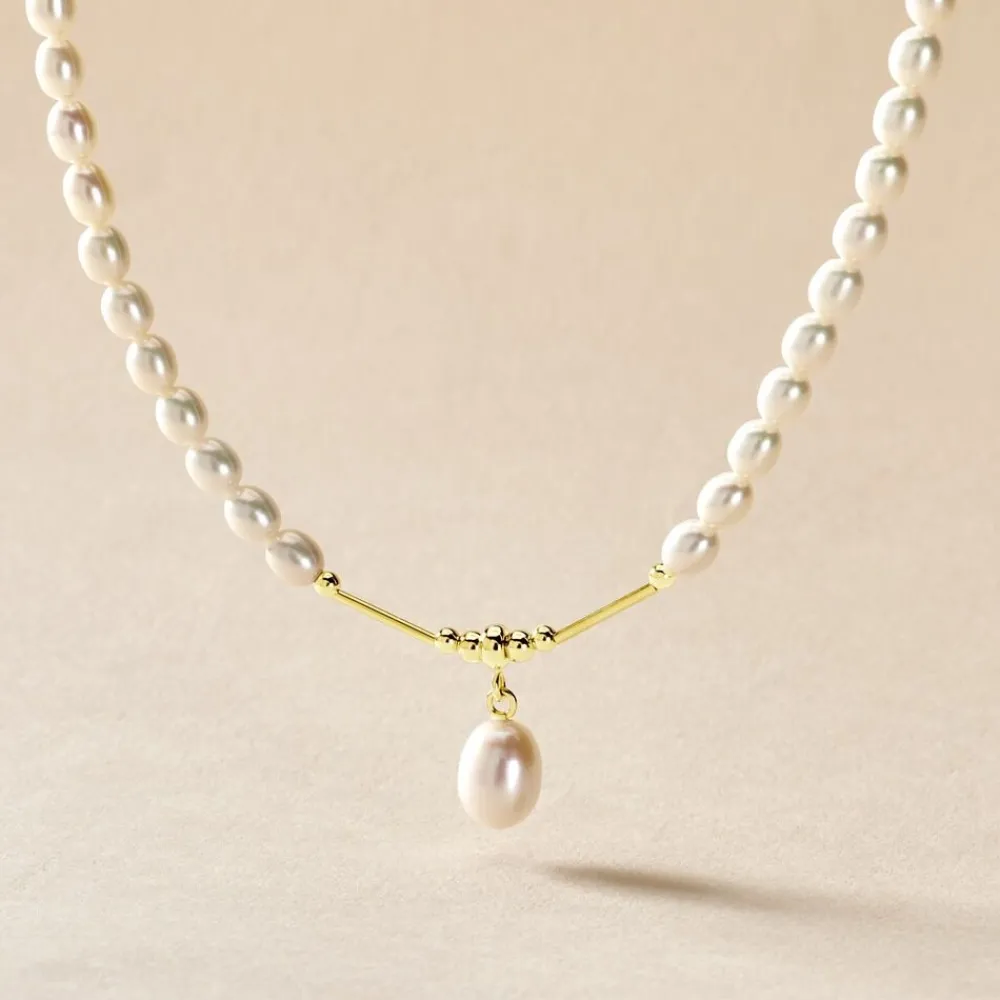 Collier Emma-lisa Or Jaune Perle De Culture|Marc Orian Clearance