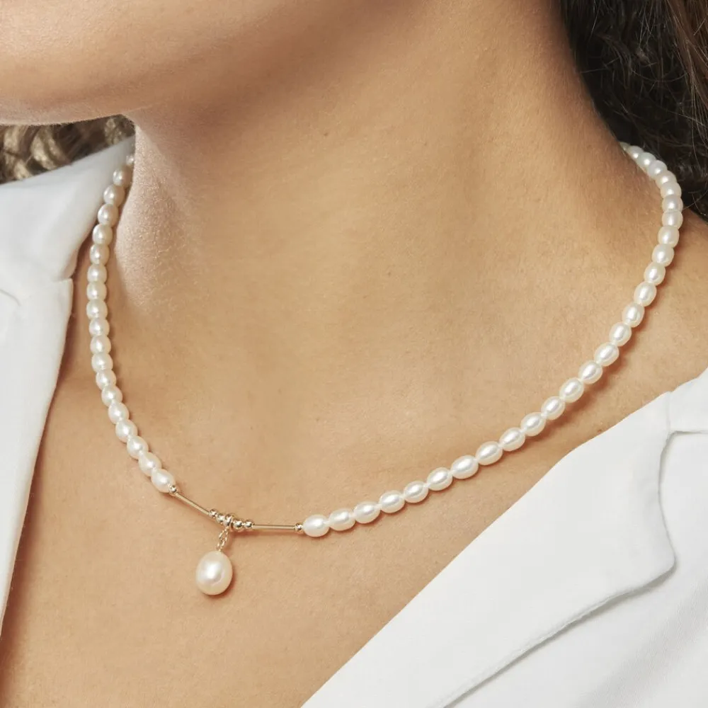 Collier Emma-lisa Or Jaune Perle De Culture|Marc Orian Clearance