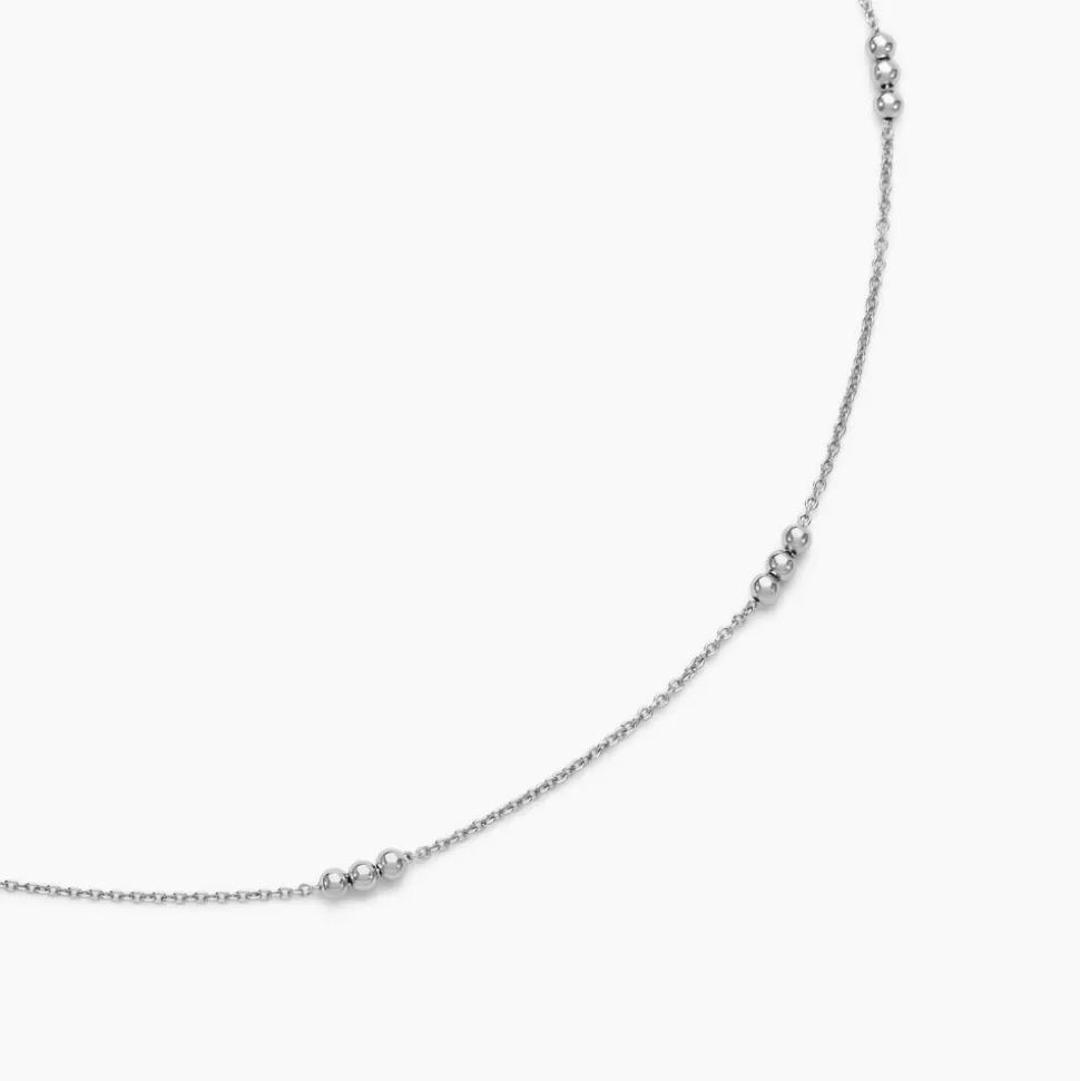 Collier Eniola Argent Blanc
