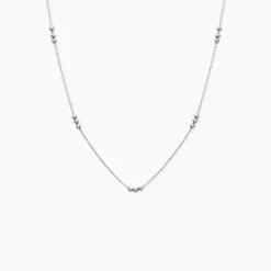 Collier Eniola Argent Blanc