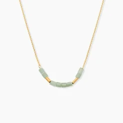 Collier Erdmann Or Jaune Aventurine