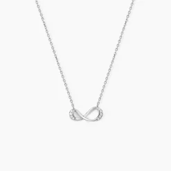Collier Eryka Argent Blanc Oxyde De Zirconium|Marc Orian Hot