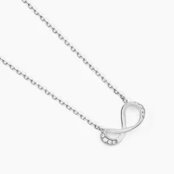 Collier Eryka Argent Blanc Oxyde De Zirconium|Marc Orian Hot