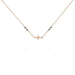 Collier Esia Argent Rose Oxyde De Zirconium