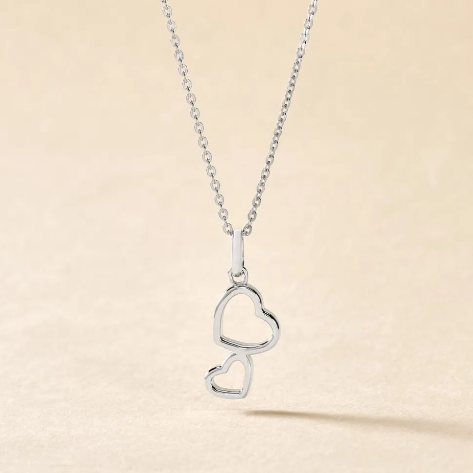Collier Estina Argent Blanc