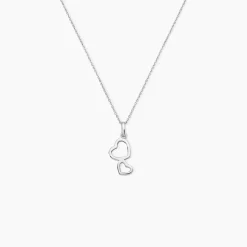 Collier Estina Argent Blanc