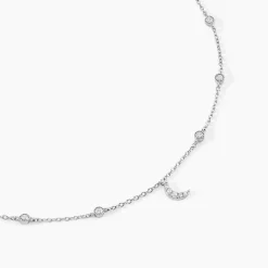 Collier Estrella Argent Blanc Oxyde De Zirconium|Marc Orian Best
