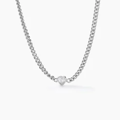 Collier Eternity Argent Blanc Oxyde De Zirconium