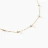 Collier Ethere Or Jaune Oxyde De Zirconium