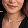 Collier Etincelante Argent Blanc