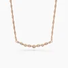 Collier Eugenie Argent Rose Oxyde De Zirconium