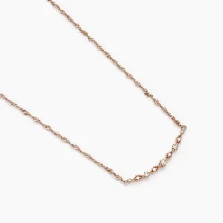 Collier Eugenie Argent Rose Oxyde De Zirconium