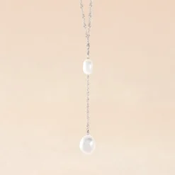 Collier Euphoria Argent Blanc Perle De Culture|Marc Orian Online