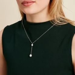 Collier Euphoria Argent Blanc Perle De Culture|Marc Orian Online
