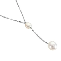 Collier Euphoria Argent Blanc Perle De Culture|Marc Orian Online