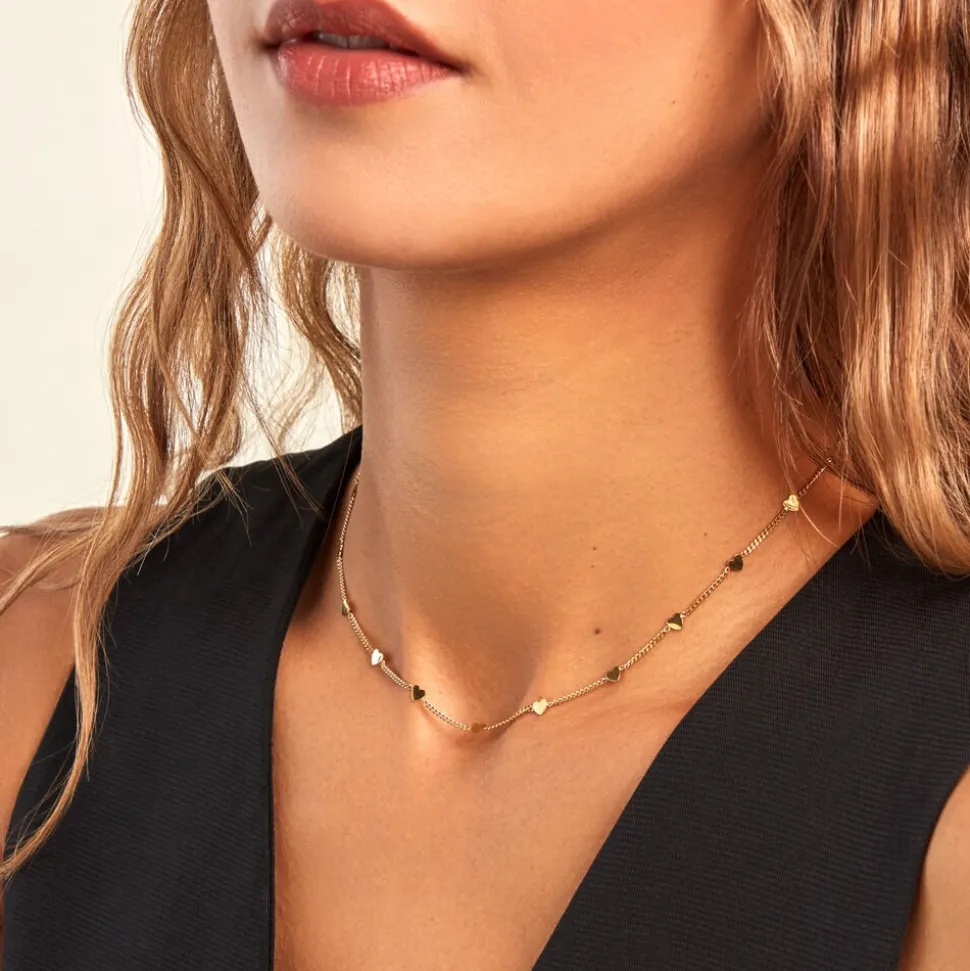 Collier Eva Acier Jaune