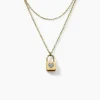 Collier Eva Acier Jaune Cristal|Marc Orian Outlet
