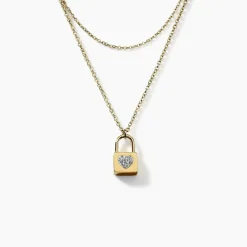 Collier Eva Acier Jaune Cristal|Marc Orian Outlet