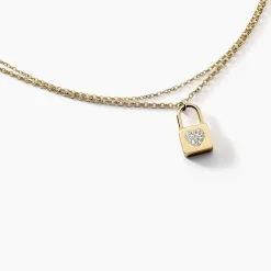 Collier Eva Acier Jaune Cristal|Marc Orian Outlet