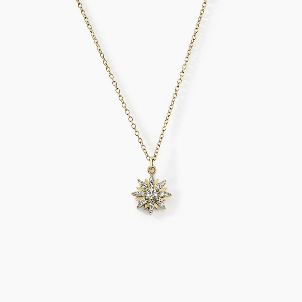 Collier Eva Acier Jaune Oxyde De Zirconium