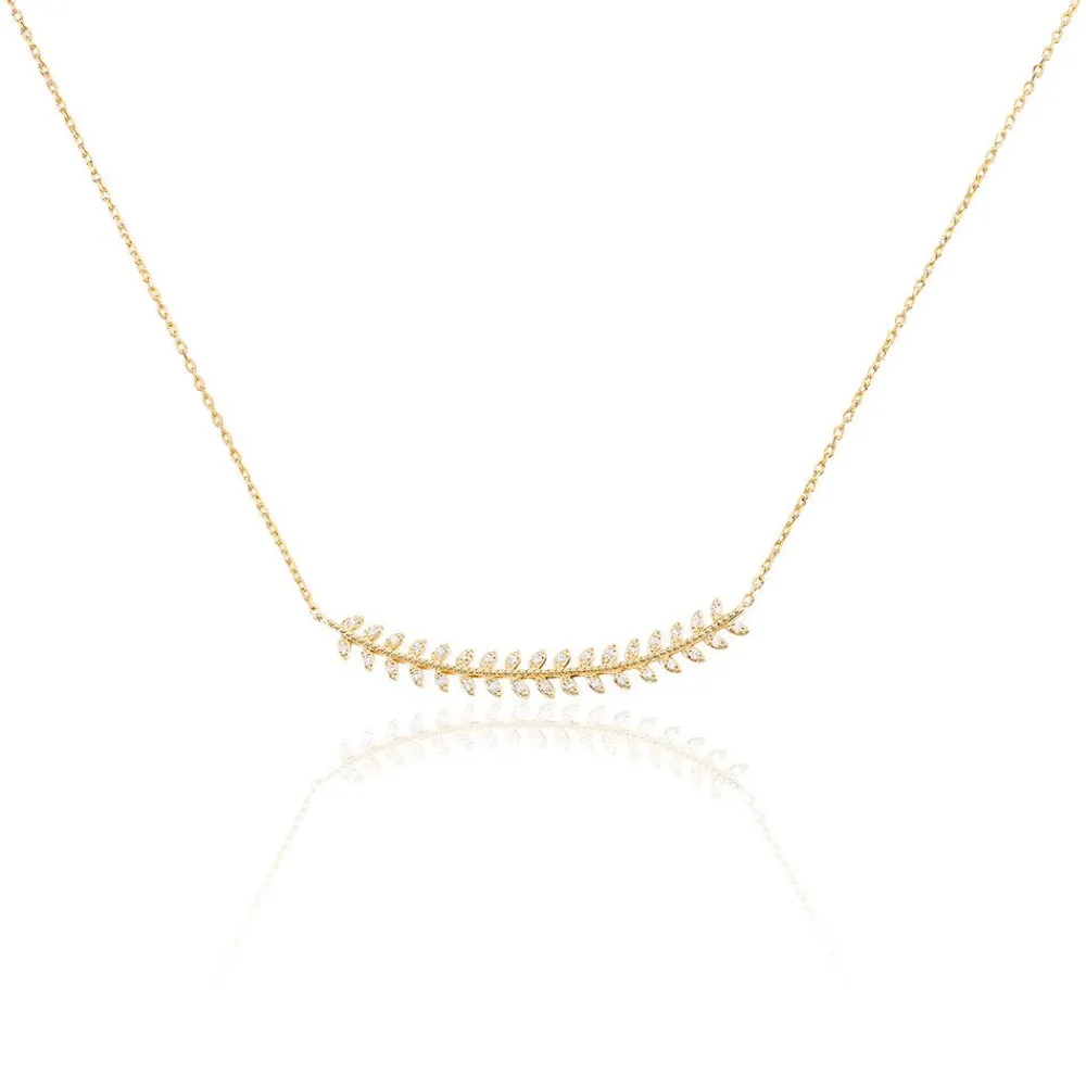 Collier Fabrizia Plaqué Or Jaune Oxyde De Zirconium|Marc Orian Best