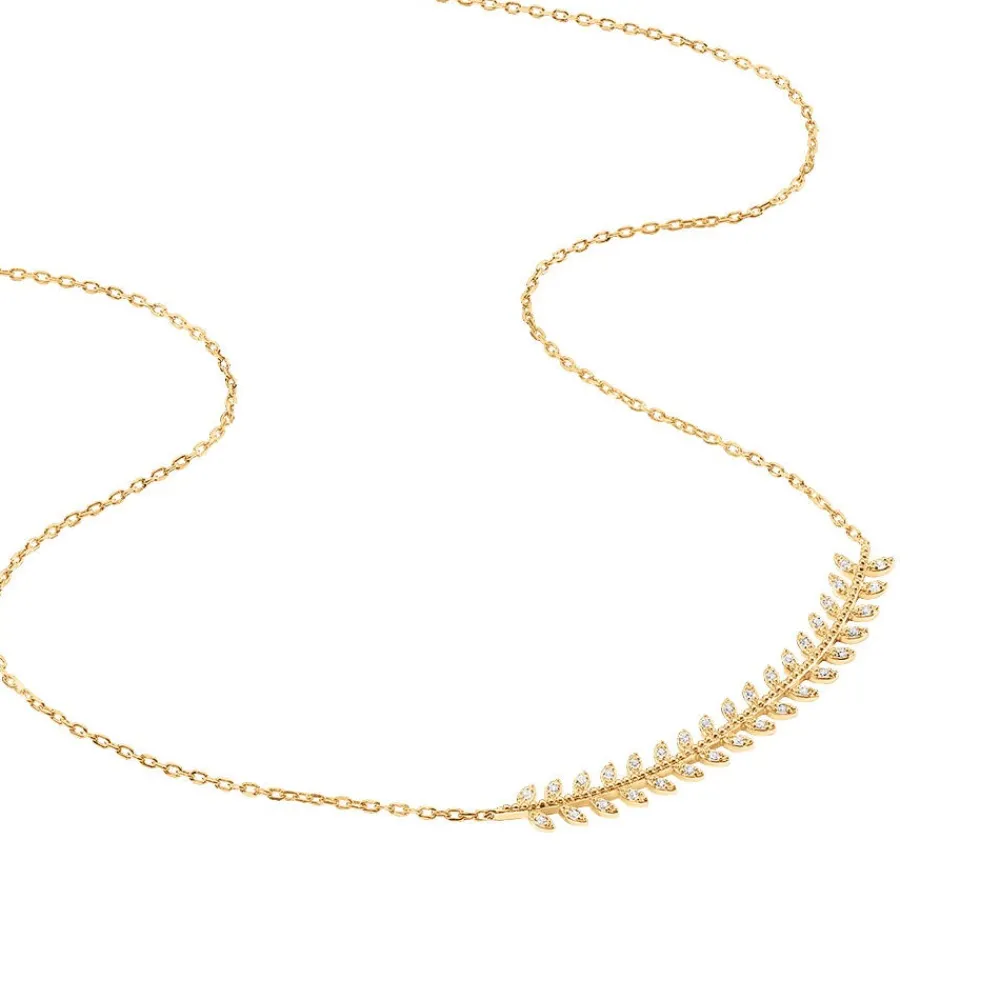 Collier Fabrizia Plaqué Or Jaune Oxyde De Zirconium|Marc Orian Best