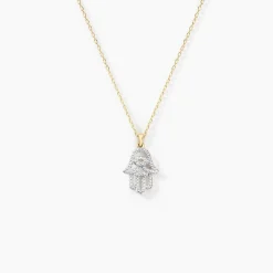 Collier Fahmida Or Jaune Diamant