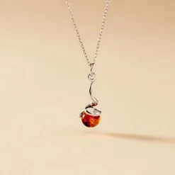 Collier Famata Argent Blanc Ambre|Marc Orian Clearance