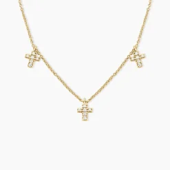 Collier Fatos Plaqué Or Jaune Oxyde De Zirconium|Marc Orian Sale