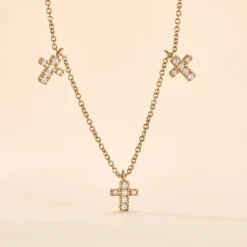 Collier Fatos Plaqué Or Jaune Oxyde De Zirconium|Marc Orian Sale