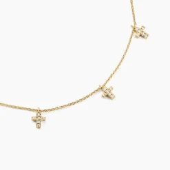 Collier Fatos Plaqué Or Jaune Oxyde De Zirconium|Marc Orian Sale