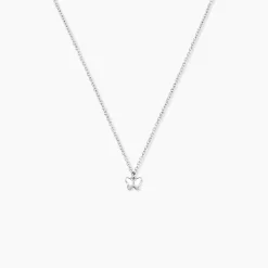 Collier Fedora Argent Blanc