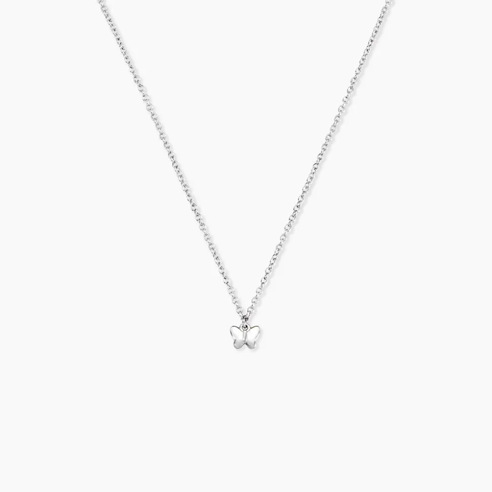 Collier Fedora Argent Blanc