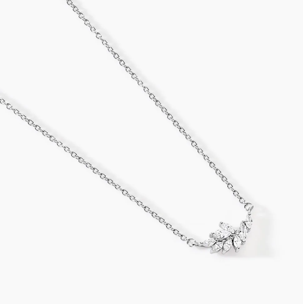 Collier Feeria Argent Blanc Oxyde De Zirconium