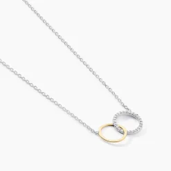 Collier Fei Or Jaune Argent Blanc Oxyde De Zirconium|Marc Orian