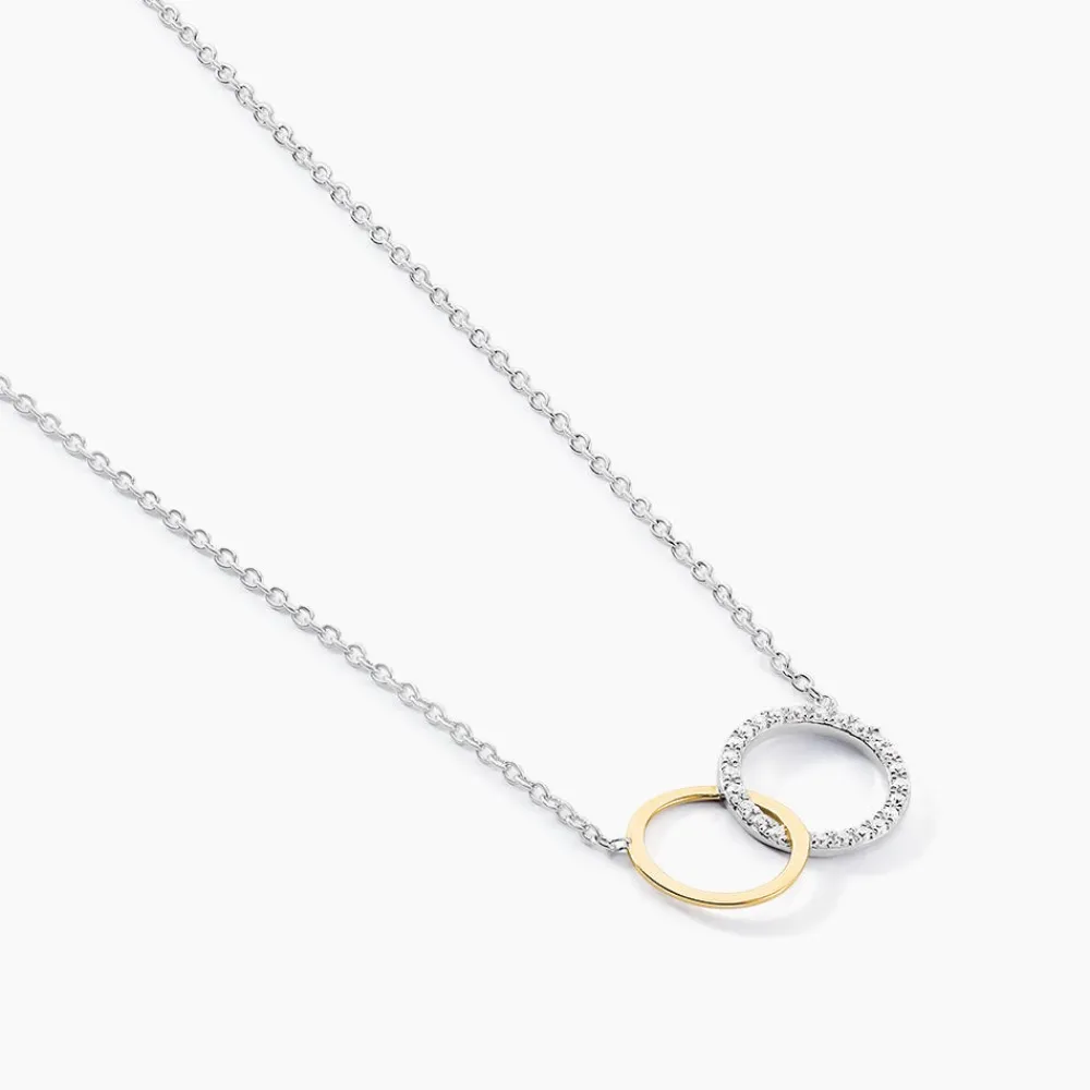Collier Fei Or Jaune Argent Blanc Oxyde De Zirconium|Marc Orian