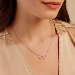 Collier Fei Or Jaune Argent Blanc Oxyde De Zirconium|Marc Orian
