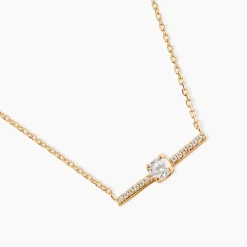 Collier Fergie Plaqué Or Jaune Oxyde De Zirconium|Marc Orian New