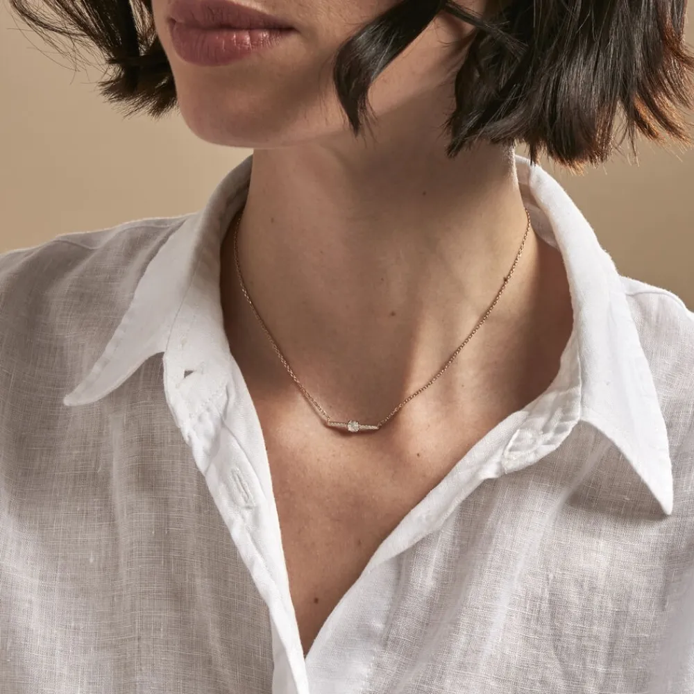 Collier Fergie Plaqué Or Jaune Oxyde De Zirconium|Marc Orian New