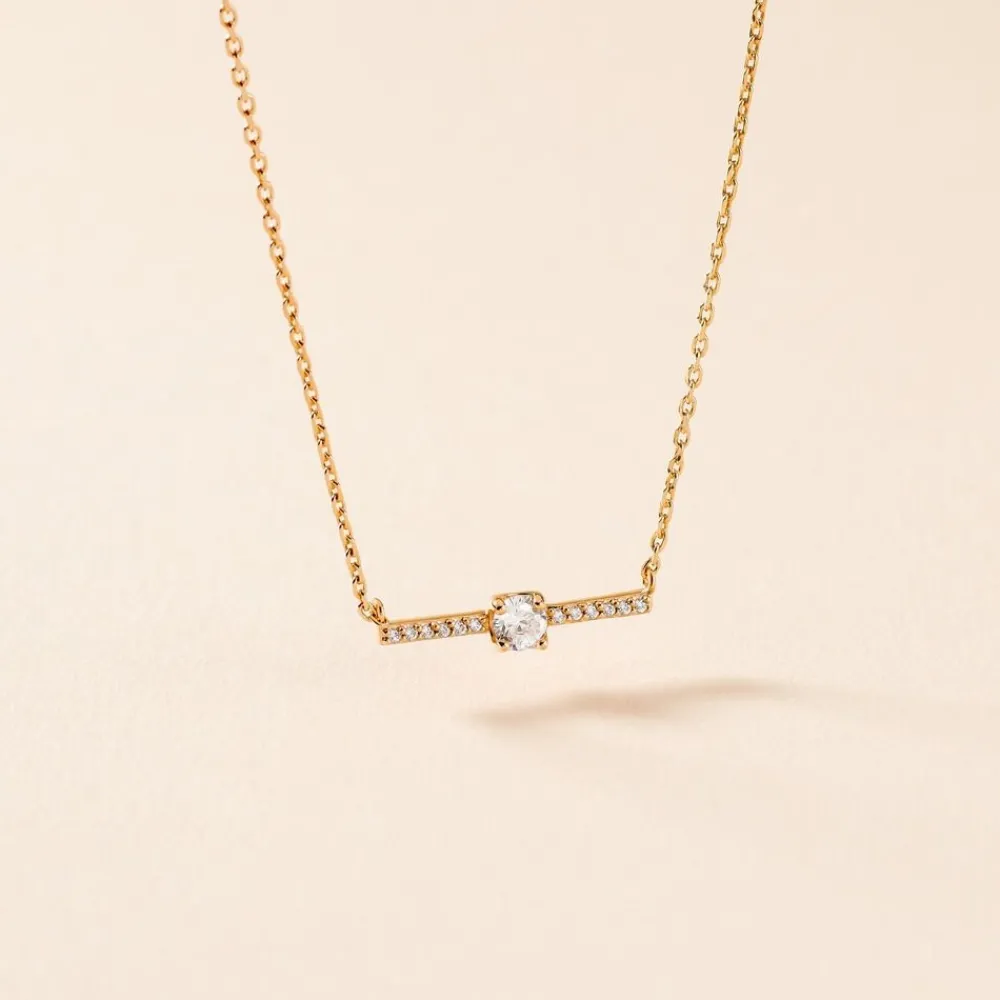 Collier Fergie Plaqué Or Jaune Oxyde De Zirconium|Marc Orian New