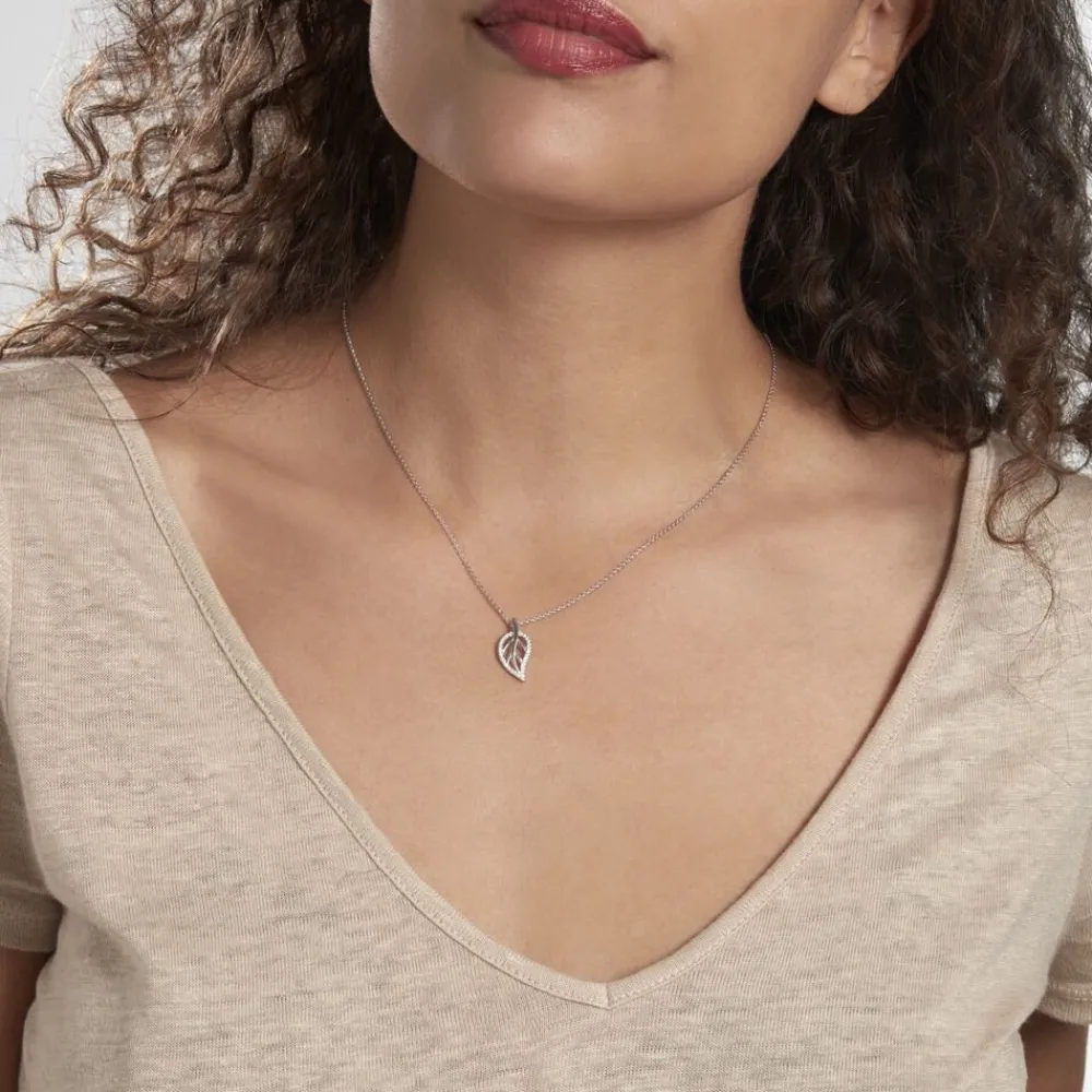 Collier Filae Argent Blanc Oxyde De Zirconium|Marc Orian