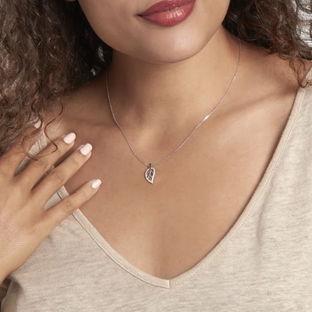 Collier Filae Argent Blanc Oxyde De Zirconium|Marc Orian